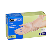 Artikelbild 1 für HYGOSTAR unisex Einmalhandschuhe IDEAL transparent Größe L, 100 St., Artikelnummer 597799