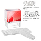 Artikelbild 1 für COLOP Textstempel, individualisierbar Printer 20/1 selbstfärbend schwarz ohne Logo, 1 St., Artikelnummer 605175