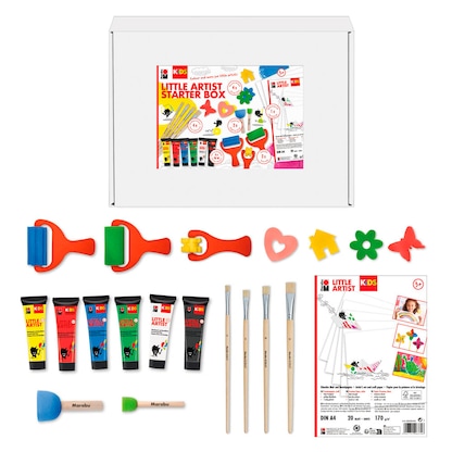 Artikelbild für Marabu Little Artist Starter Box KiDS Bastelfarben-Set farbsortiert, 6 St., Artikelnummer 130787