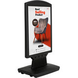 Artikelbild 1 für update displays Kundenstopper WindSign FLEX schwarz DIN A1 2 Fächer 70,0 x 50,0 x 129,9 cm, 1 St., Artikelnummer 217537