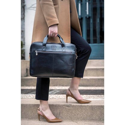 Artikelbild 10 für Exacompta Laptoptasche Exactive Leder schwarz 17437E bis 39,6 cm (15,6 Zoll), Artikelnummer 333058