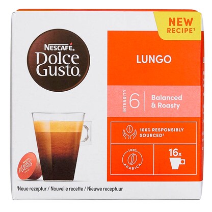 Artikelbild 3 für NESCAFÉ DOLCE GUSTO® LUNGO Kaffeekapseln, Arabicabohnen 16 Stück, Artikelnummer 383727