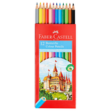Artikelbild 1 für FABER-CASTELL CASTLE Buntstifte farbsortiert, 12 St., Artikelnummer 685529