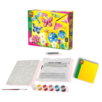 Artikelbild für SES Creative® Gipsgießen-Set Glitzer Schmetterlinge mehrfarbig, Artikelnummer 110469