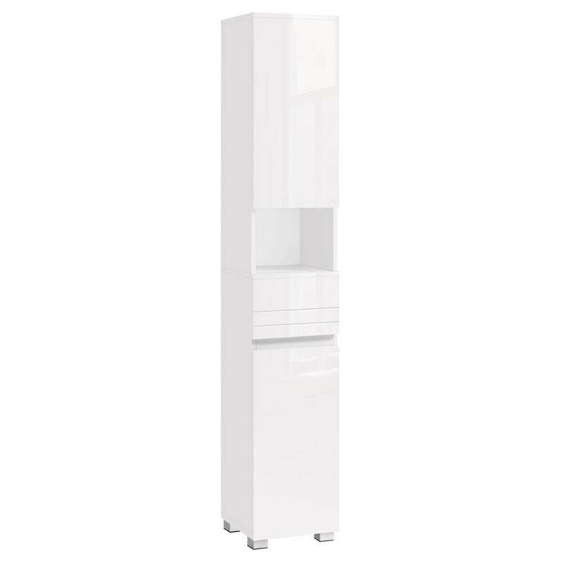 VASAGLE Badschrank weiß 30,0 x 30,0 x 170,0 cm ++ büroplus