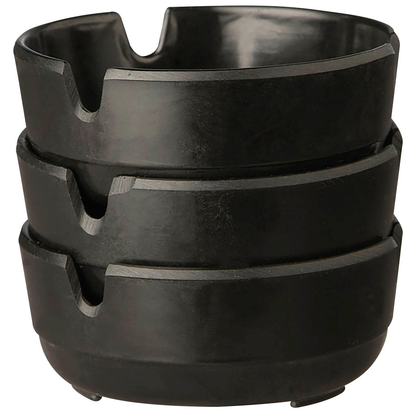 Artikelbild für APS Aschenbecher schwarz, 3 St., Artikelnummer 195239