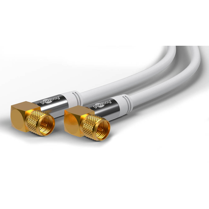 Artikelbild 2 für goobay F-Stecker SAT-Kabel 10,0 m weiß, 1 St., Artikelnummer 656159
