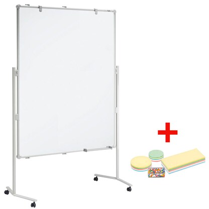 Artikelbild für AKTION: MAUL mobiles Whiteboard MAULpro 120,0 x 150,0 cm blau#!#weiß Textil/Whiteboard + GRATIS Moderations-Starter-Set, bestehend aus je 120 Moderationskarten Ø 9,5 cm, Ø 13,5 cm, 9,5 x 20,0 cm, 200 Signal-Nadeln, Artikelnummer 306961