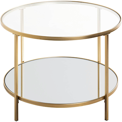 Artikelbild 3 für HAKU Möbel Beistelltisch rund Spiegel, Sicherheitsglas gold 60,0 x 60,0 x 45,0 cm, 1 St., Artikelnummer 772470