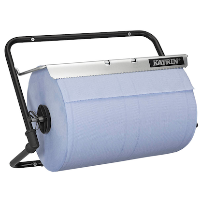 Artikelbild für KATRIN Putzrollenhalter 54930 schwarz Metall, 1 St., Artikelnummer 263554