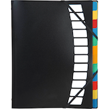 Artikelbild 1 für BRUNNEN Ordnungsmappe 12 Fächer schwarz, 1 St., Artikelnummer 926218