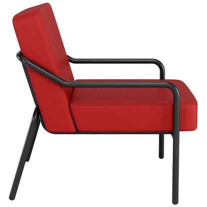 Artikelbild 2 für medso powered by PAPERFLOW Sessel MEDSO M rot schwarz Kunstleder 58,0 x 74,3 x 73,6 cm, 1 St., Artikelnummer 522307