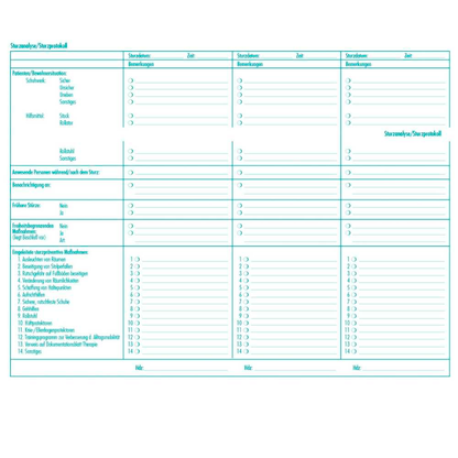 Artikelbild 2 für BOI Sturzanalyse/Sturzprotokol Formulare, 50 St., Artikelnummer 702207