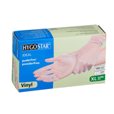 Artikelbild 1 für HYGOSTAR unisex Einmalhandschuhe IDEAL transparent Größe XL, 100 St., Artikelnummer 597807