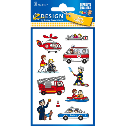 Artikelbild für AVERY Zweckform Aufkleber 54137 Feuerwehr, 30 Etiketten, Artikelnummer 242307