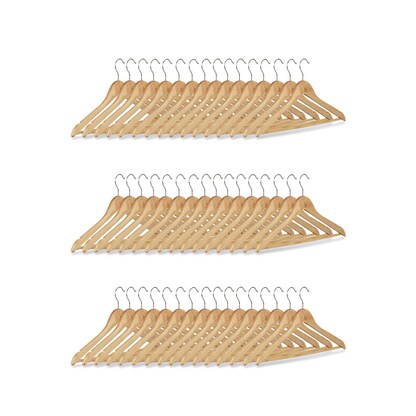 Artikelbild für relaxdays Kleiderbügel braun, 48 St., Artikelnummer 451173