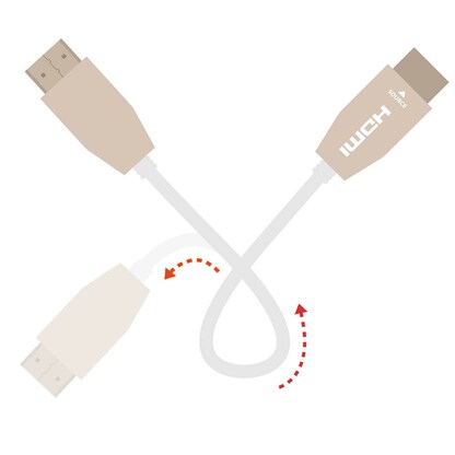 Artikelbild 4 für celexon Ultra High Speed HDMI Kabel Optical Fibre 30,0 m weiß, 1 St., Artikelnummer 697294