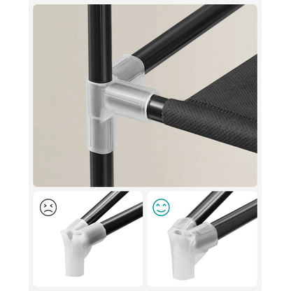 Artikelbild 9 für SONGMICS Stoffschrank, RXJ10H01 schwarz 58,0 x 28,0 x 160,0 cm, 1 St., Artikelnummer 439819