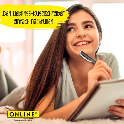 Artikelbild 6 für ONLINE® D1 Kugelschreiberminen M blau, 10 St., Artikelnummer 283881
