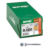 Artikelbild 1 für SPAX® Holzbauschrauben T40 Tellerkopf WIROX 0251010801205 8 mm x 120 mm, 50 St., Artikelnummer 397259