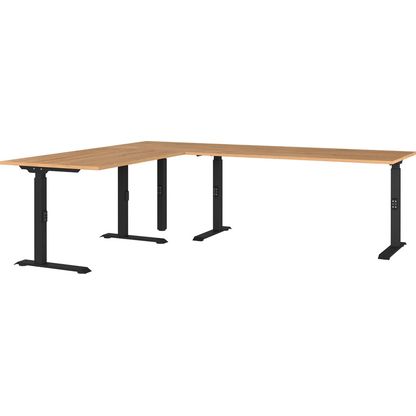 Artikelbild für GERMANIA Agenda Home Schreibtisch grandson-eiche L-Form, C-Fuß-Gestell schwarz 200,0 x 240,0 cm, Artikelnummer 661779