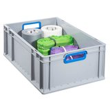 Artikelbild 1 für Allit ProfiPlus Eurobox grau, blau 40,0 x 60,0 x 22,0 cm, 1 St., Artikelnummer 837296