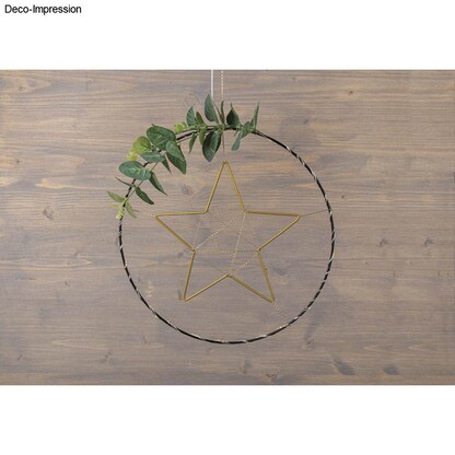 Artikelbild 3 für Rayher Metallringe-Set beschichtet gold Stern gold Ø 40,0 / 30,0 / 20,0 cm, 3 St., Artikelnummer 779441