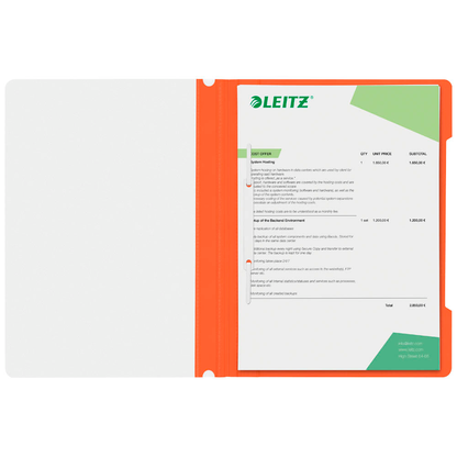 Artikelbild 3 für LEITZ Schnellhefter 4191 Kunststoff orange DIN A4, 1 St., Artikelnummer 296416