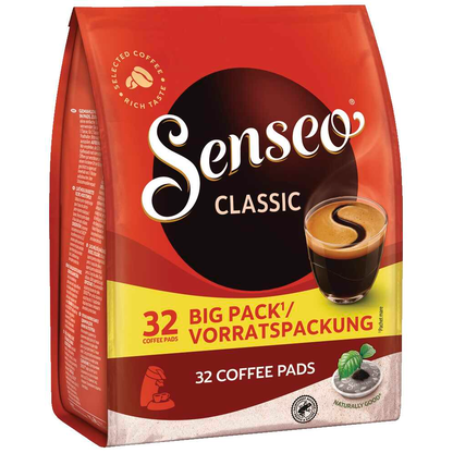 Artikelbild für Senseo CLASSIC BIG PACK Kaffeepads, Arabica- und Robustabohnen 32 Stück, Artikelnummer 143667
