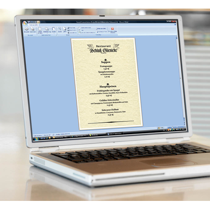 Artikelbild 2 für SIGEL Motivpapier Perga champagner DIN A4 90 g/qm 100 Blatt, Artikelnummer 508192