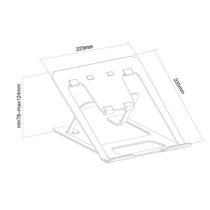 Artikelbild 3 für Neomounts Laptop-Ständer NSLS085SILVER silber, Artikelnummer 415214