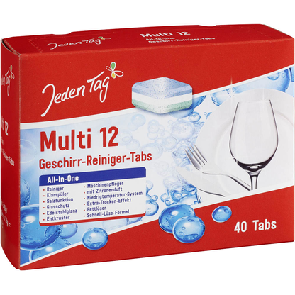 Artikelbild für Jeden Tag All in 1 Spülmaschinentabs 40 St., Artikelnummer 752234