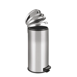 Artikelbild 1 für WENKO Leman Mülleimer 30,0 l silber, 1 St., Artikelnummer 804843