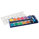 Artikelbild 1 für Pelikan K12 blau Wasserfarbkasten 12 Farben, Artikelnummer 746487