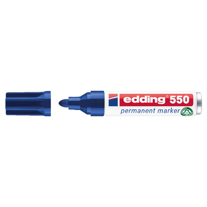 Artikelbild 2 für edding 550 Permanentmarker blau 3,0 - 4,0 mm, 1 St., Artikelnummer 185074