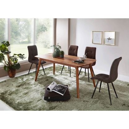 Artikelbild 3 für WOHNLING Esstisch sheesham rechteckig, 4-Fuß-Gestell sheesham, 120,0 x 60,0 x 77,0 cm, Artikelnummer 906903