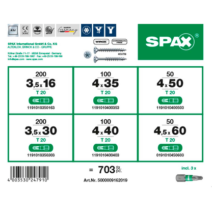 Artikelbild 3 für SPAX® Holzbauschrauben-Sortiment L-BOXX Mini WIROX 5000009162019, Artikelnummer 397842