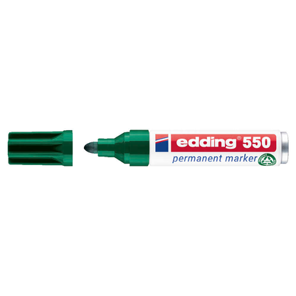 Artikelbild 2 für edding 550 Permanentmarker grün 3,0 - 4,0 mm, 1 St., Artikelnummer 185082