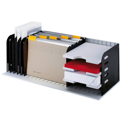 Artikelbild für styro Sortierstation styrorac grau/schwarz mit 7 Fächern, Artikelnummer 370243