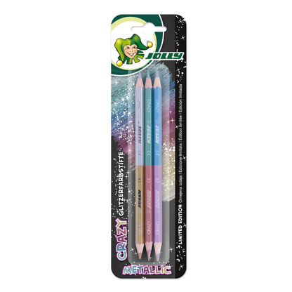 Artikelbild für JOLLY Supersticks Crazy Metallic Buntstifte farbsortiert, 3 St., Artikelnummer 348687