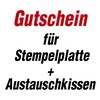 Gutschein für Stempelplatte