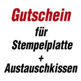 Artikelbild 1 für trodat Gutschein für Stempelplatte für trodat 4913 mit Logo, Artikelnummer 499053