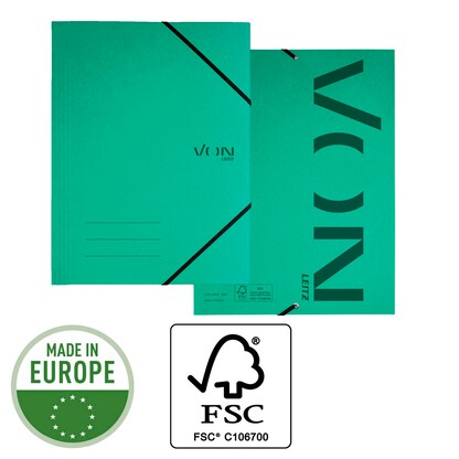 Artikelbild 5 für VON LEITZ Eckspanner DIN A4 grün, 1 St., Artikelnummer 635189