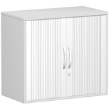 Artikelbild 1 für geramöbel Flex Rollladenschrank lichtgrau, silber 1 Fachboden 80,0 x 42,5 x 72,0 cm, Artikelnummer 875688