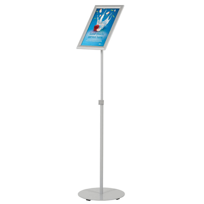 Artikelbild für update displays Infoständer Economy silber DIN A4 30,5 x 30,5 x 80,0 - 130,5 cm, 1 St., Artikelnummer 316962