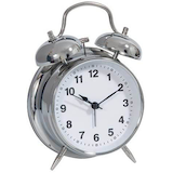 Artikelbild 1 für TechnoLine® Wecker MODELL DGW weiß silber Metall, Artikelnummer 327777