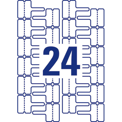 Artikelbild 4 für AVERY Zweckform Kabelbeschriftungs-Etiketten L7950-20 weiß 60,0 x 40,0 mm, 20 Blatt, Artikelnummer 640854