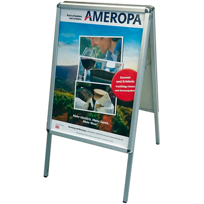 Artikelbild für update displays Kundenstopper silber DIN A1 2 Fächer 63,7 x 80,0 x 100,5 cm, 1 St., Artikelnummer 217069