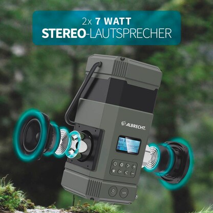 Artikelbild 3 für Albrecht DR 114 Outdoor Radio grau, Artikelnummer 458057