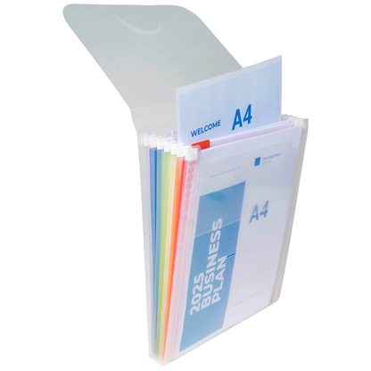 Artikelbild 3 für Exacompta Fächermappe Crystal 6 Fächer transparent, 1 St., Artikelnummer 680989